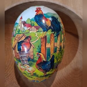 Vintage Paper Machè Easter Egg
